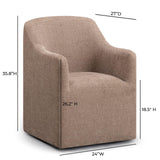 TOV Helena Milk Chocolate Brown Tall Dining Chair