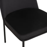 TOV Sydney Black Performance Velvet Dining Chair Set of 2