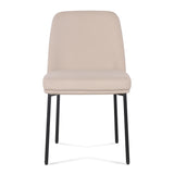 TOV Sydney Taupe Performance Velvet Dining Chair Set of 2