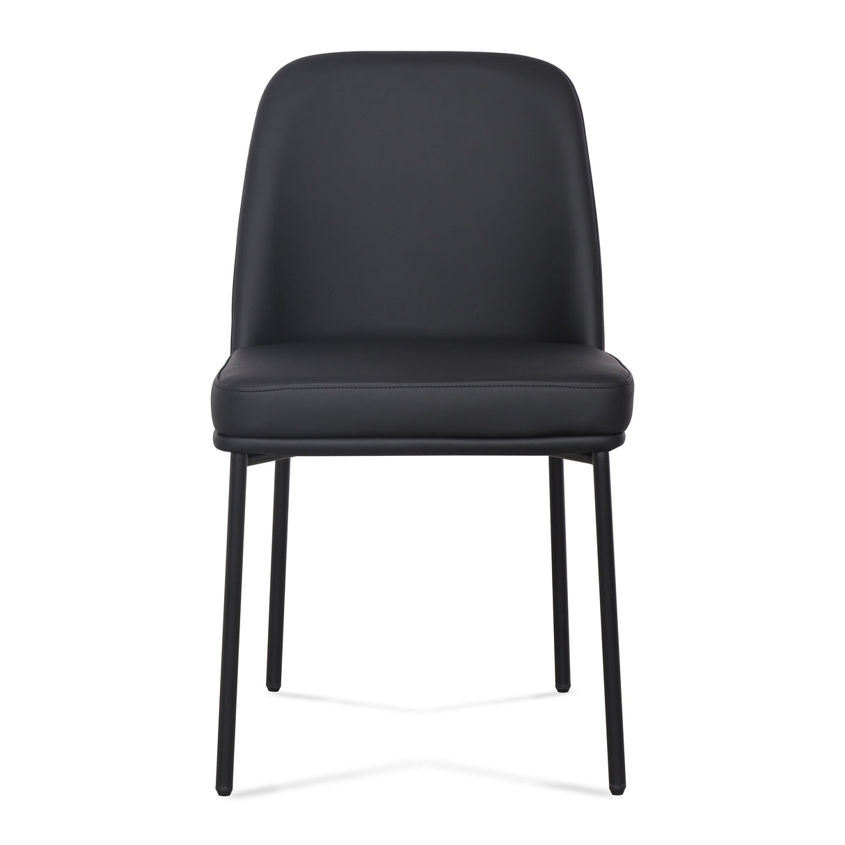 TOV Sydney Black Performance Vegan Leather Dining Chair Set of 2