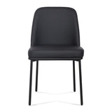 TOV Sydney Black Performance Vegan Leather Dining Chair Set of 2