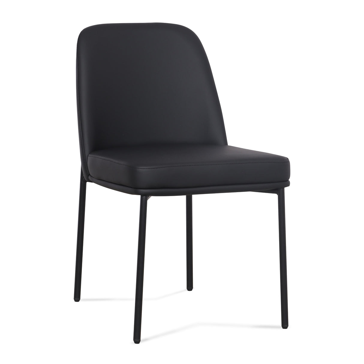 TOV Sydney Black Performance Vegan Leather Dining Chair Set of 2