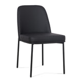 TOV Sydney Black Performance Vegan Leather Dining Chair Set of 2