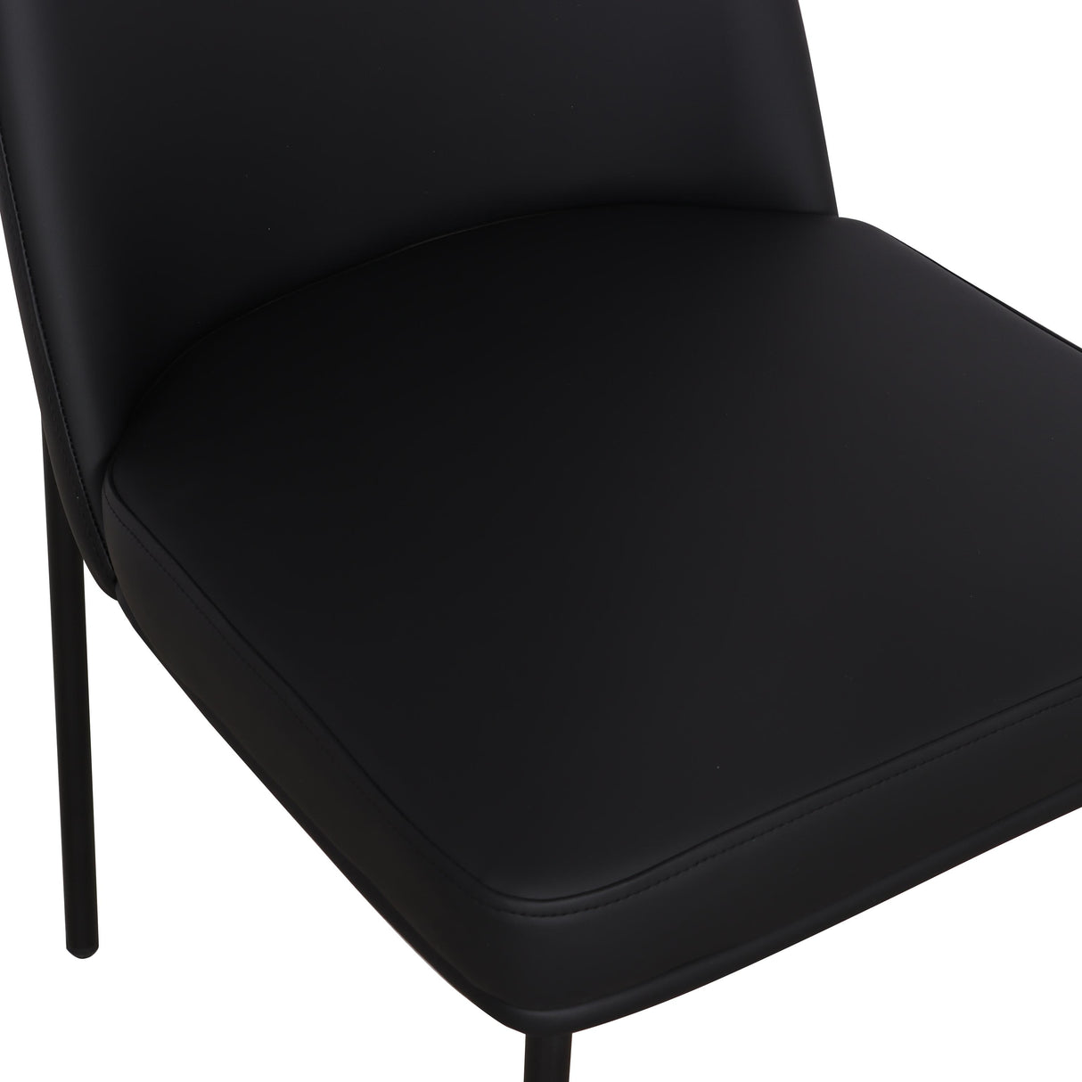 TOV Sydney Black Performance Vegan Leather Dining Chair Set of 2