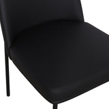 TOV Sydney Black Performance Vegan Leather Dining Chair Set of 2