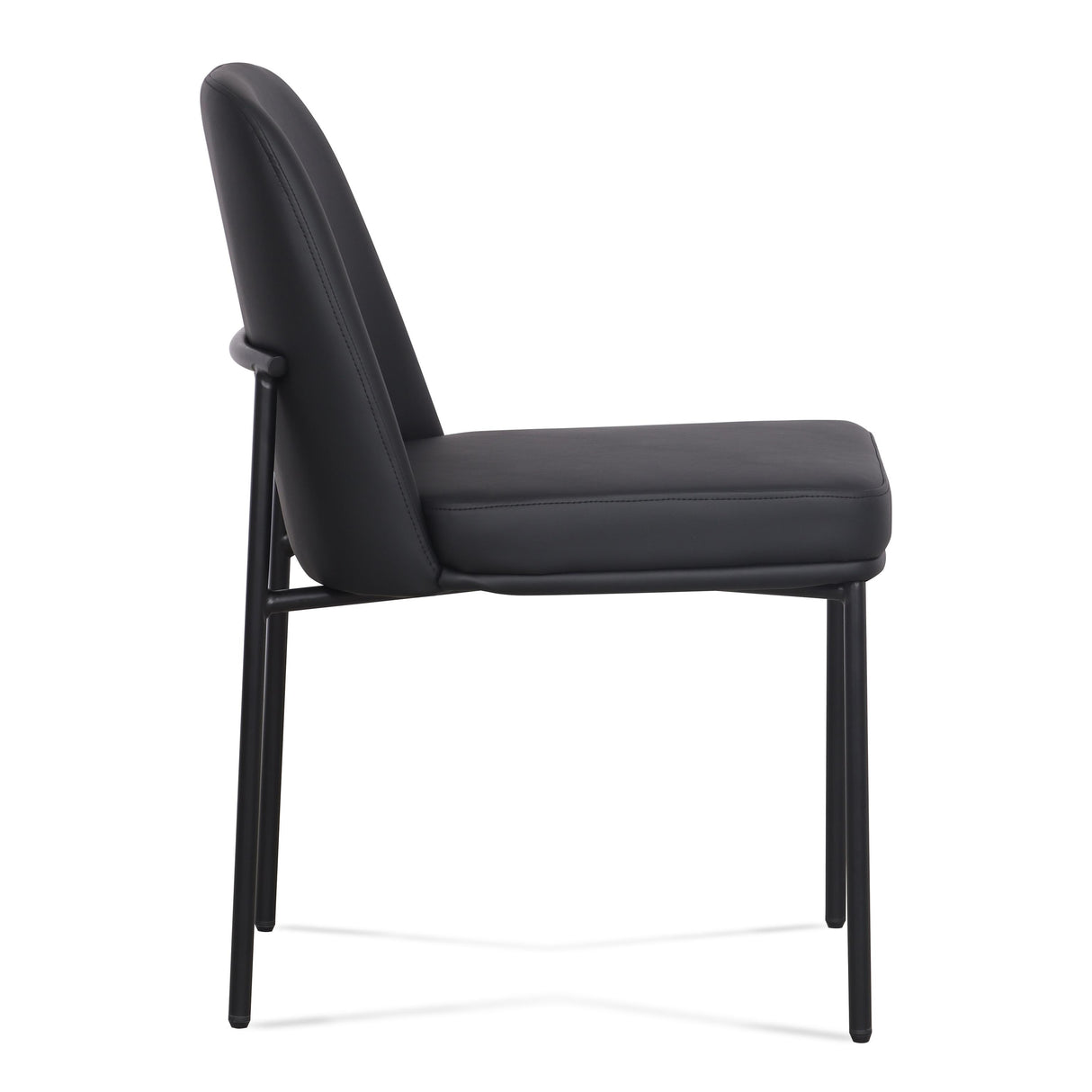 TOV Sydney Black Performance Vegan Leather Dining Chair Set of 2