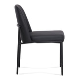 TOV Sydney Black Performance Vegan Leather Dining Chair Set of 2