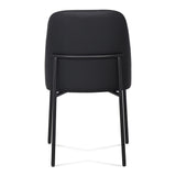 TOV Sydney Black Performance Vegan Leather Dining Chair Set of 2