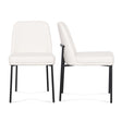 TOV Sydney Cream Performance Vegan Leather Dining Chair Set of 2