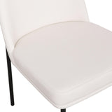 TOV Sydney Cream Performance Vegan Leather Dining Chair Set of 2