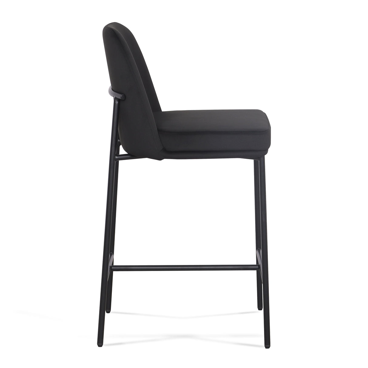 TOV Sydney Black Performance Velvet Counter Stool Set of 2