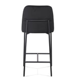 TOV Sydney Black Performance Velvet Counter Stool Set of 2