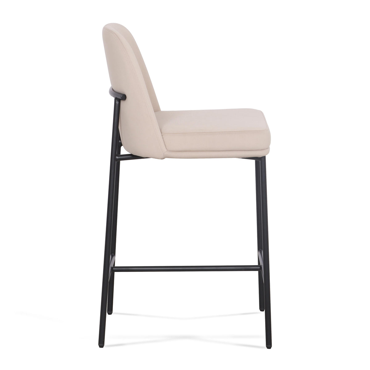 TOV Sydney Taupe Performance Velvet Counter Stool Set of 2