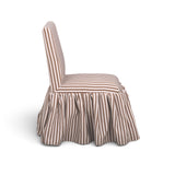 TOV Gertrude Brown Striped Linen Dining Chair