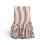 TOV Gertrude Brown Striped Linen Dining Chair