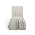 TOV Gertrude Khaki Striped Linen Dining Chair