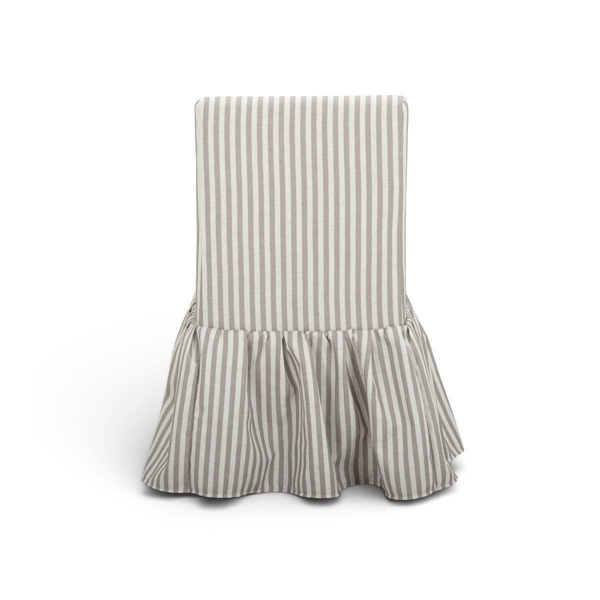 TOV Gertrude Khaki Striped Linen Dining Chair