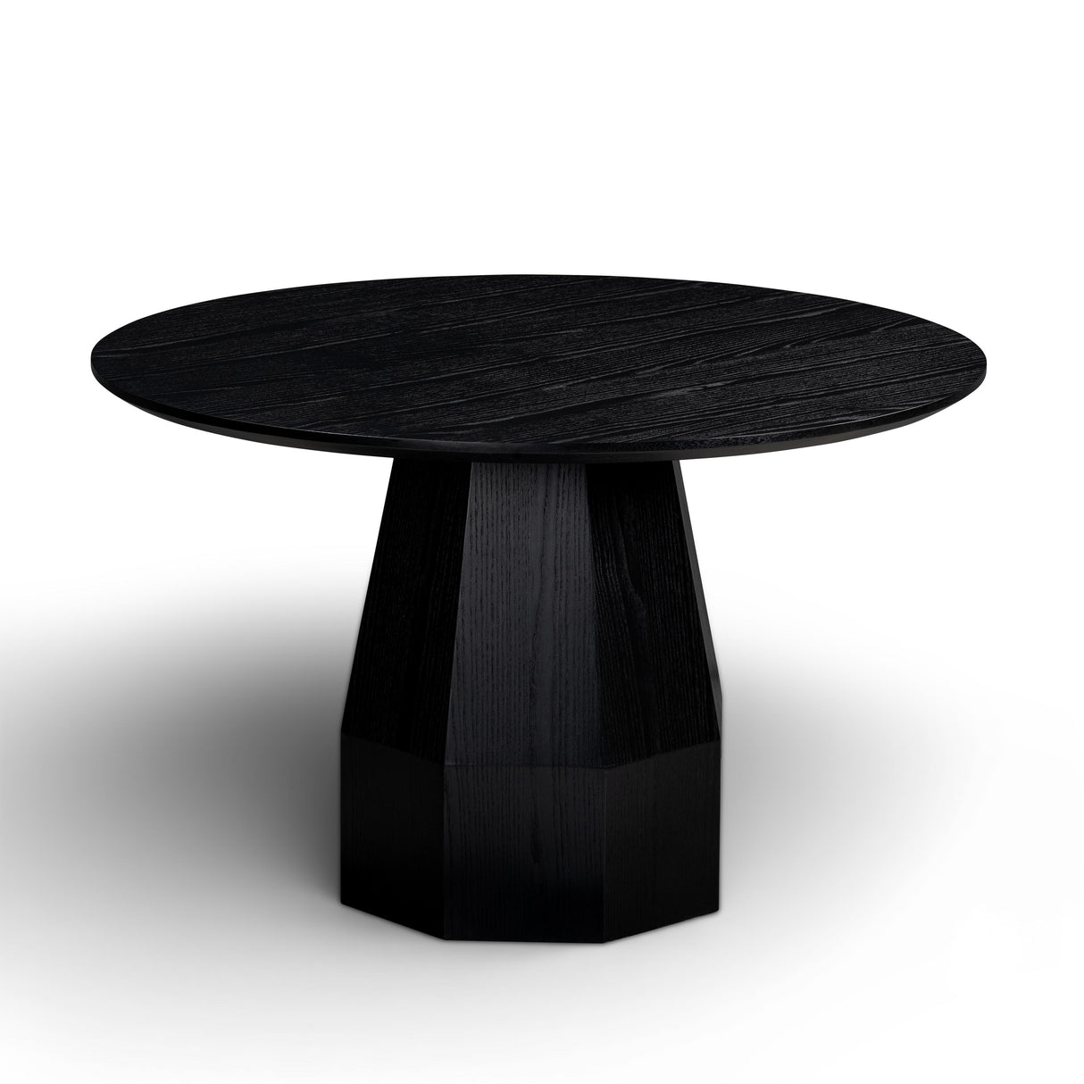 TOV Brocha Black 48" Round Ash Dining Table