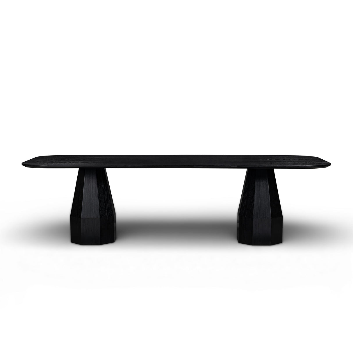 TOV Brocha Black 106" Long Ash Dining Table