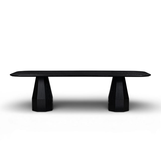 TOV Brocha Black 106" Long Ash Dining Table