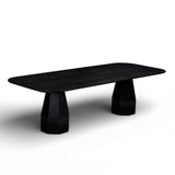 TOV Brocha Black 106" Long Ash Dining Table