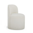 TOV Persa Round Back Cream Performance Chenille Dining Chair