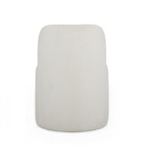 TOV Persa Round Back Cream Performance Chenille Dining Chair