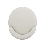 TOV Persa Round Back Cream Performance Chenille Dining Chair