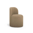TOV Persa Round Back Light Brown Performance Chenille Dining Chair