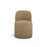 TOV Persa Round Back Light Brown Performance Chenille Dining Chair