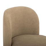 TOV Persa Round Back Light Brown Performance Chenille Dining Chair