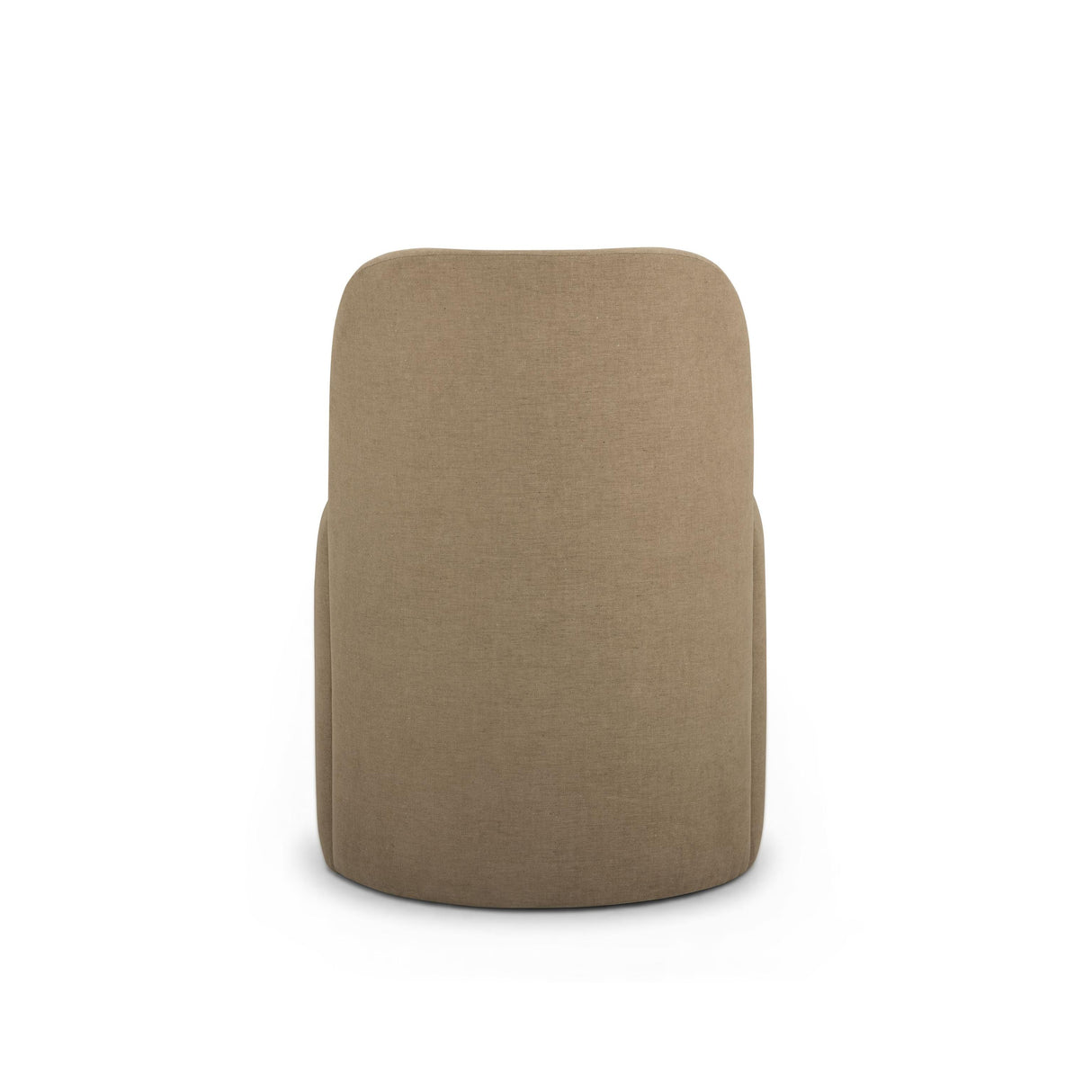 TOV Persa Round Back Light Brown Performance Chenille Dining Chair