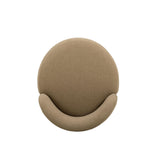 TOV Persa Round Back Light Brown Performance Chenille Dining Chair