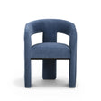 TOV Malone Denim Blue Performance Fabric Dining Chair
