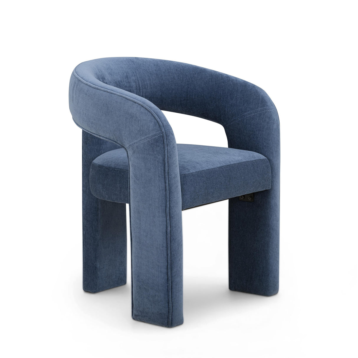 TOV Malone Denim Blue Performance Fabric Dining Chair