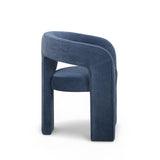 TOV Malone Denim Blue Performance Fabric Dining Chair