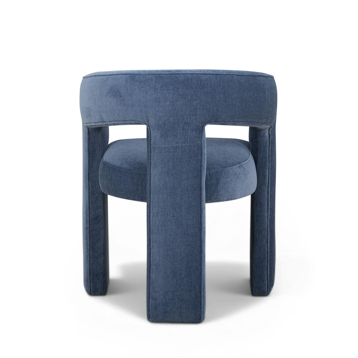 TOV Malone Denim Blue Performance Fabric Dining Chair