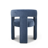 TOV Malone Denim Blue Performance Fabric Dining Chair