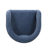 TOV Malone Denim Blue Performance Fabric Dining Chair