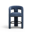 TOV Malone Denim Blue Performance Fabric Counter Stool
