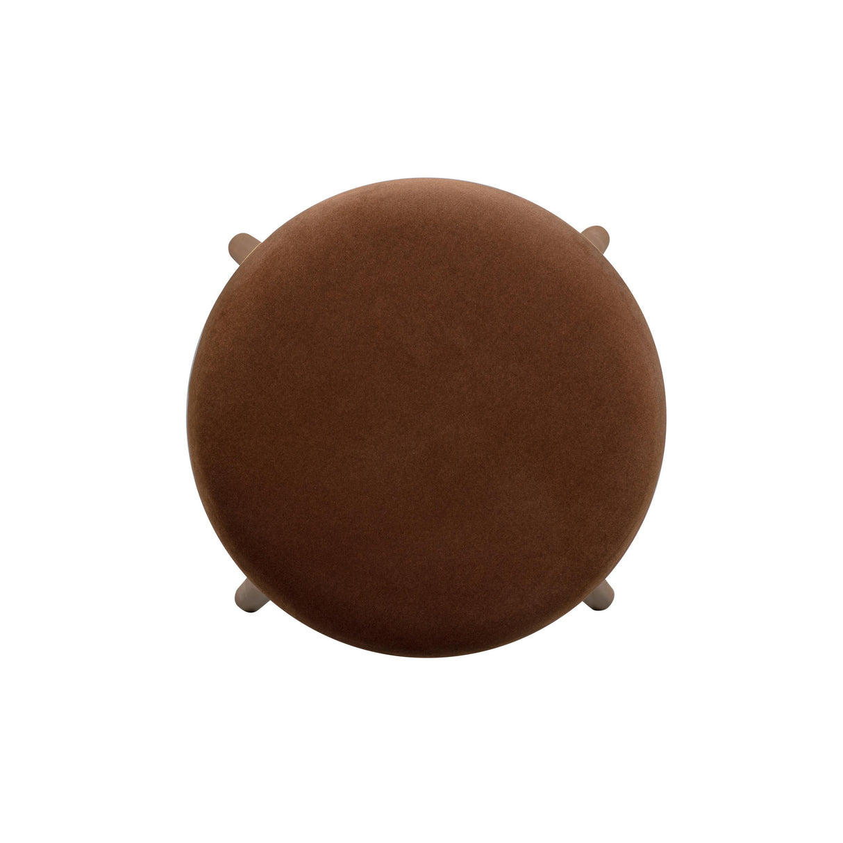 TOV Oodle Bronze Performance Vegan Mohair Light Walnut Bar Stool
