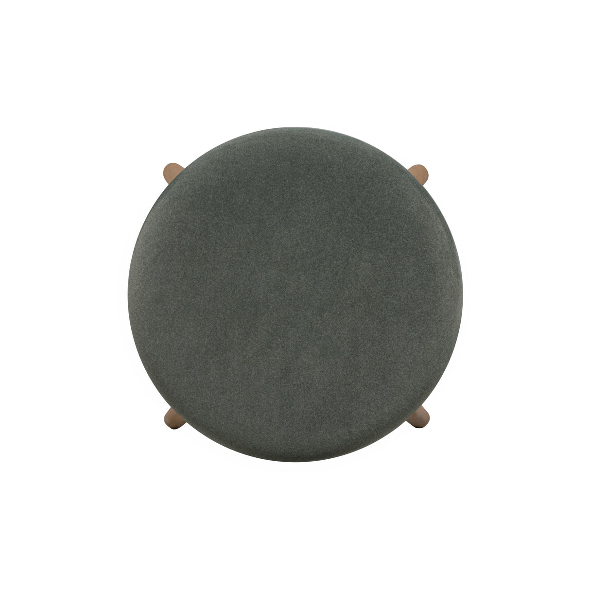 TOV Oodle Green Performance Vegan Mohair Light Walnut Bar Stool