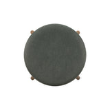 TOV Oodle Green Performance Vegan Mohair Light Walnut Bar Stool