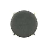 TOV Oodle Green Performance Vegan Mohair Natural Counter Stool