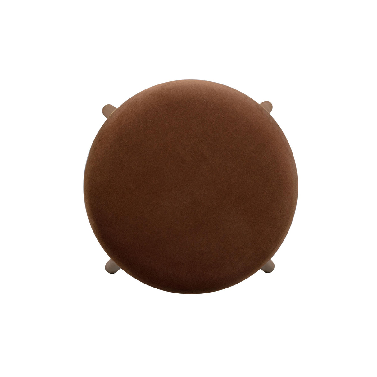 TOV Oodle Bronze Performance Vegan Mohair Light Walnut Counter Stool