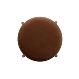 TOV Oodle Bronze Performance Vegan Mohair Light Walnut Counter Stool