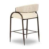 TOV Tatum Cream Performance Vegan Leather 2-Tone Counter Stool