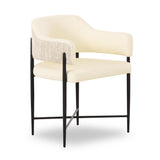 TOV Sezanne Cream Performance Vegan Leather 2-Tone Dining Chair