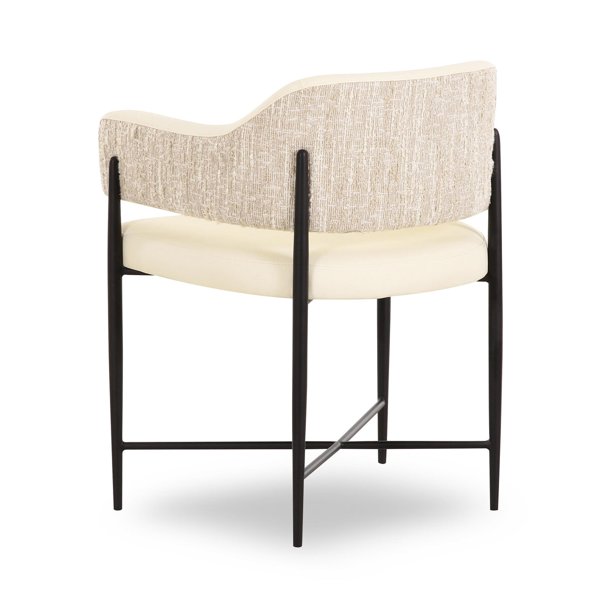 TOV Sezanne Cream Performance Vegan Leather 2-Tone Dining Chair