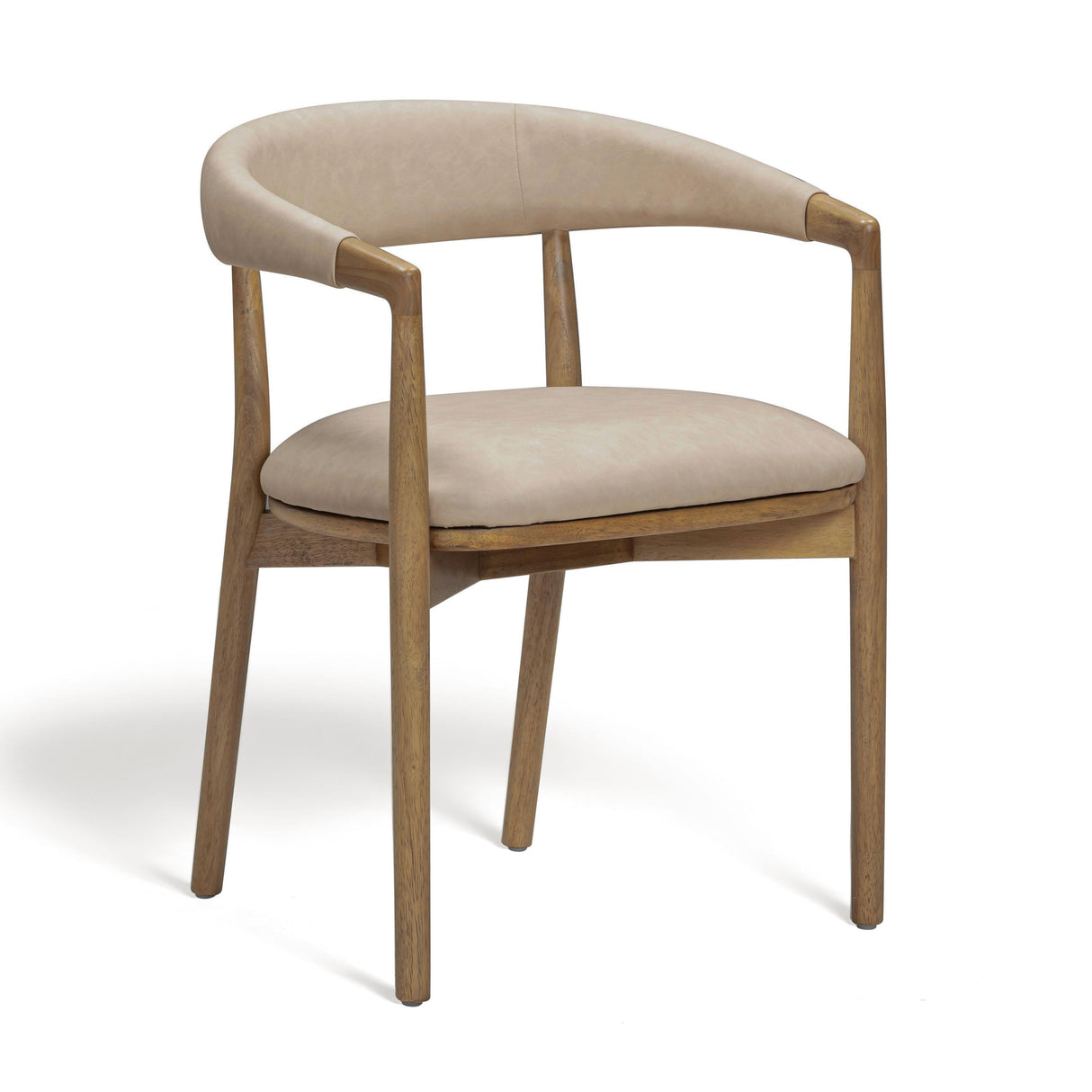 TOV Vina Taupe Performance Vegan Leather Dining Chair